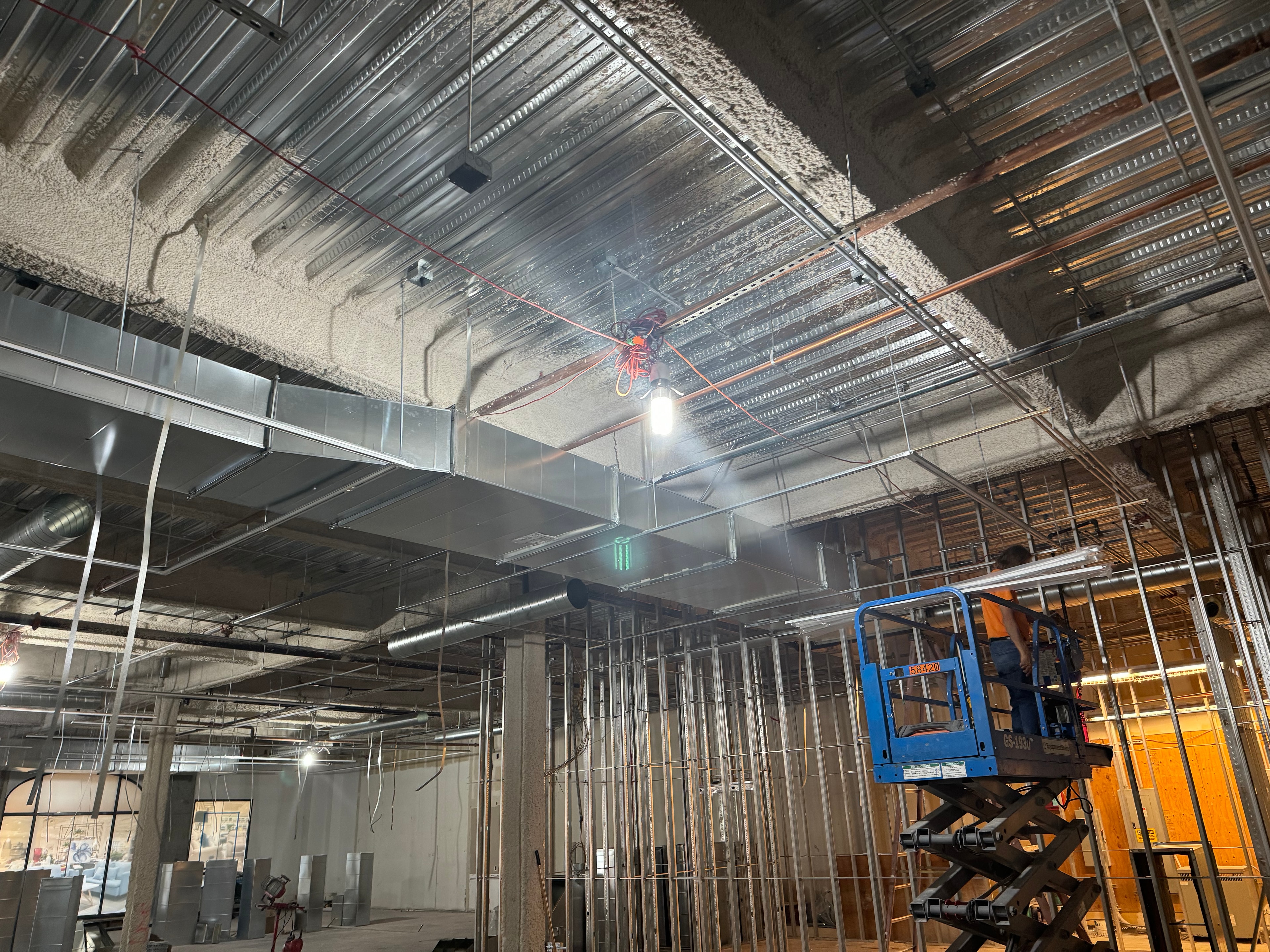 Trunk and branch system with scissor lift