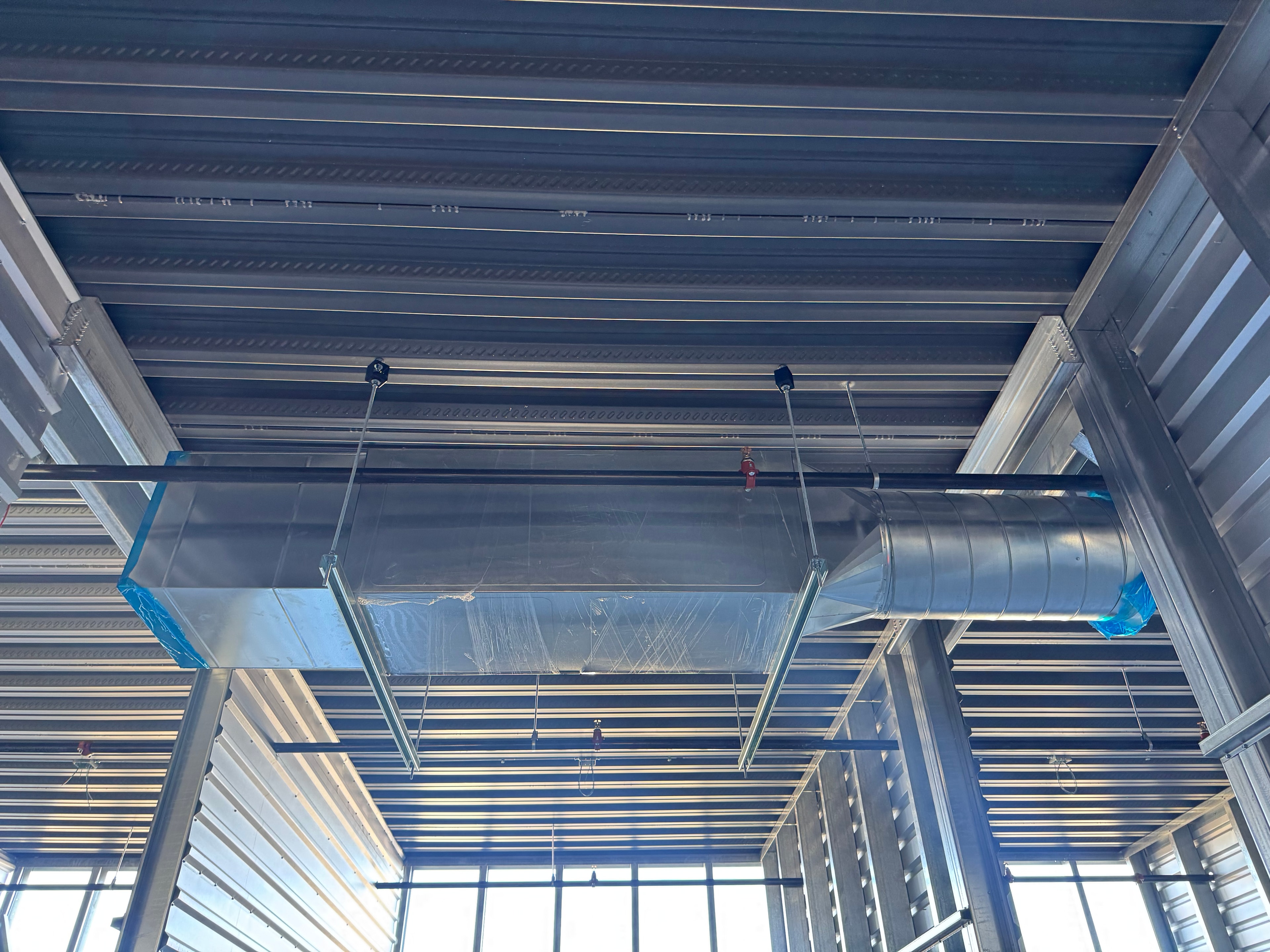 Full corridor fan coil array — overview